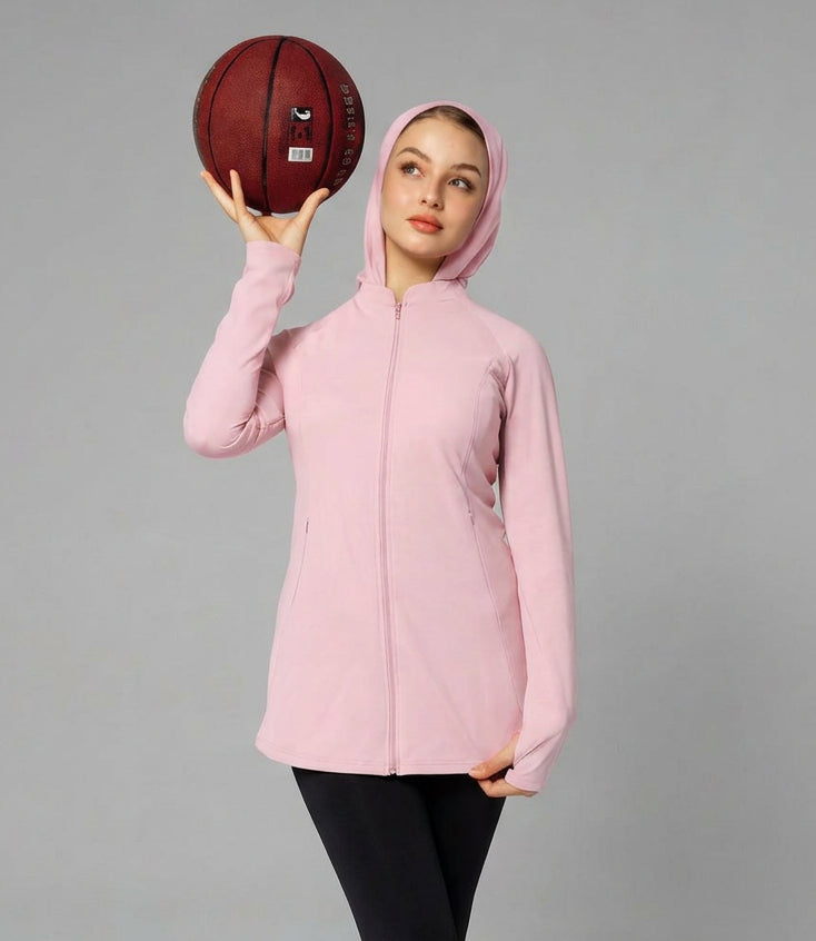 MANDARIN COLLAR JACKET HIJABI