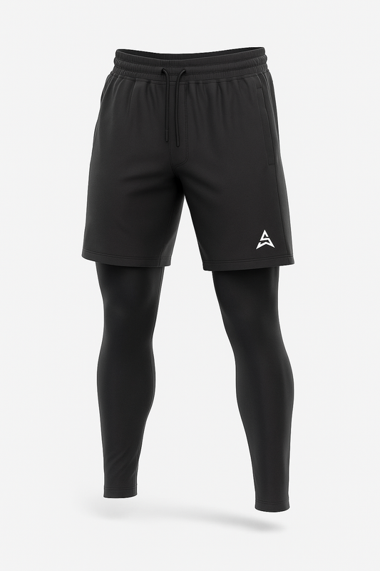 short avec legging homme